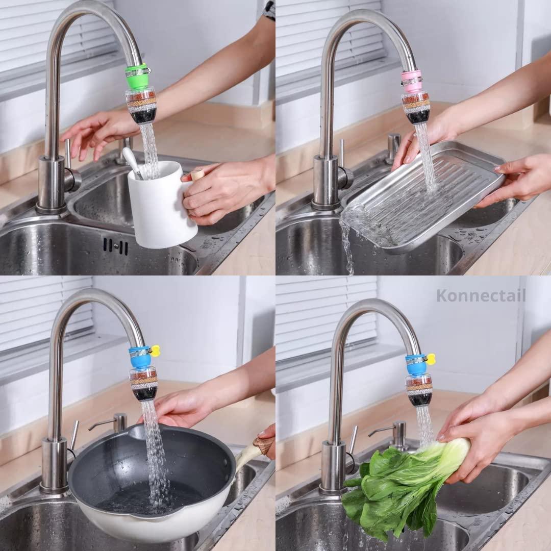 Glowwmint Activated Carbon Faucet Water Filter – Pack of 2