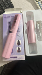 Portable Mini Cordless Hair Straightener – Hot Comb